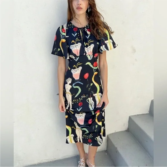 Lisa Says Gah Penelope Museo Nero Dress - Picture 2 of 8